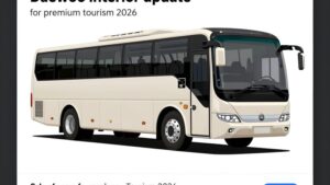 Современный дизайн салона автобуса Daewoo для премиум-туризма 2026 года в обновленном интерьере